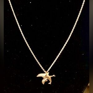 Leighton Lam Hawaiian NA ‘IA Dolphins 18k gold plated necklace